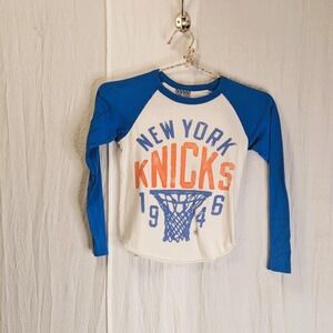 Junk Food New York Knicks 1946 Raglan Shirt XS 5 GO KNICKS!